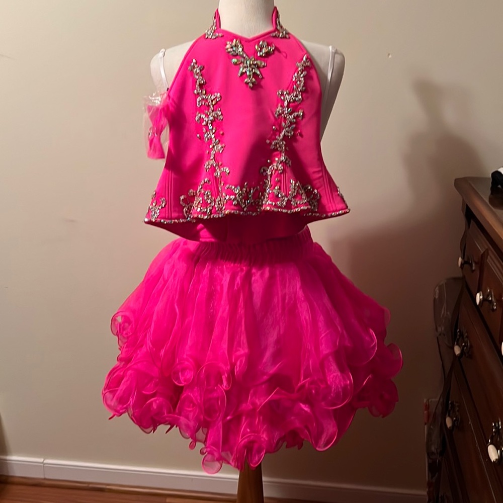 Glamorous formal 2 piece formal attire